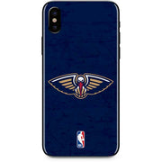 NBA New Orleans Pelicans Distressed iPhone XS Skin
