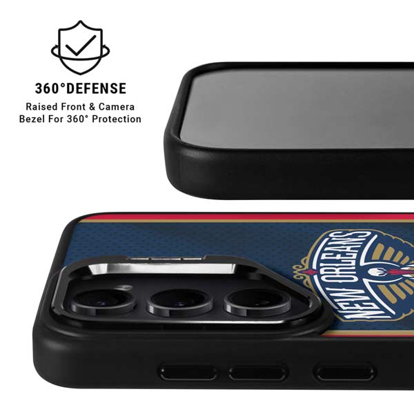 NBA New Orleans Pelicans Jersey Galaxy S26 Plus Kickstand Case