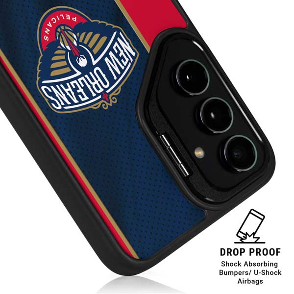 NBA New Orleans Pelicans Jersey Galaxy S26 Plus Kickstand Case