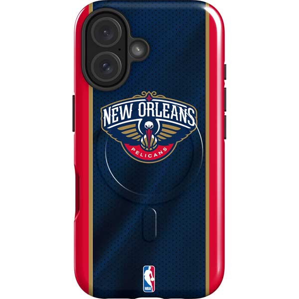 NBA New Orleans Pelicans Jersey iPhone 16 Plus Magsafe Impact Case