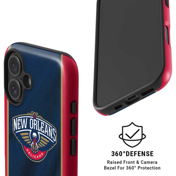 NBA New Orleans Pelicans Jersey iPhone 16 Plus Magsafe Impact Case