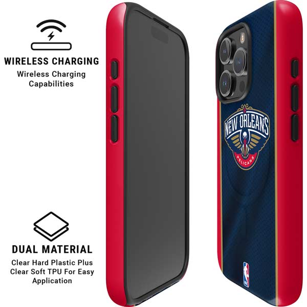 NBA New Orleans Pelicans Jersey iPhone 16 Pro Max Magsafe Impact Case