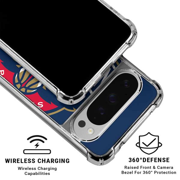 NBA New Orleans Pelicans Large Logo Google Pixel 10 Pro XL Clear Case