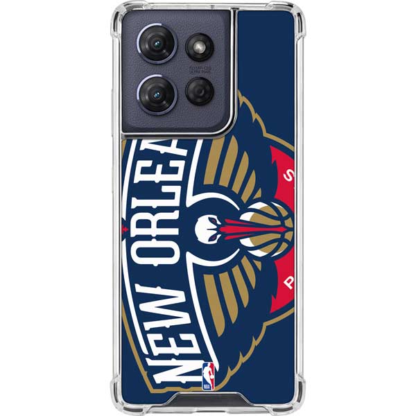 NBA New Orleans Pelicans Large Logo Moto G Stylus 5G (2025) Clear Case