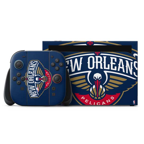 NBA New Orleans Pelicans Large Logo Nintendo Skins