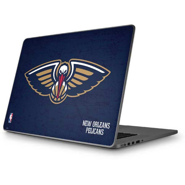 NBA New Orleans Pelicans Distressed Apple MacBook Pro 17-inch Skin