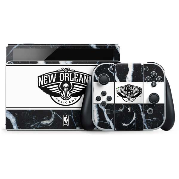 NBA New Orleans Pelicans Marble Nintendo Skins