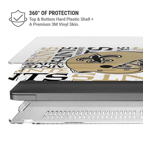 NFL New Orleans Saints - Blast MacBook Pro 14in (2021-24) Case plus Skin