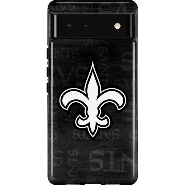 NFL New Orleans Saints Black & White Pixel Cases