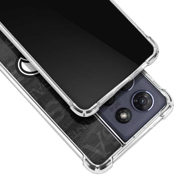 NFL New Orleans Saints Black & White Moto G 5G (2025) Clear Case
