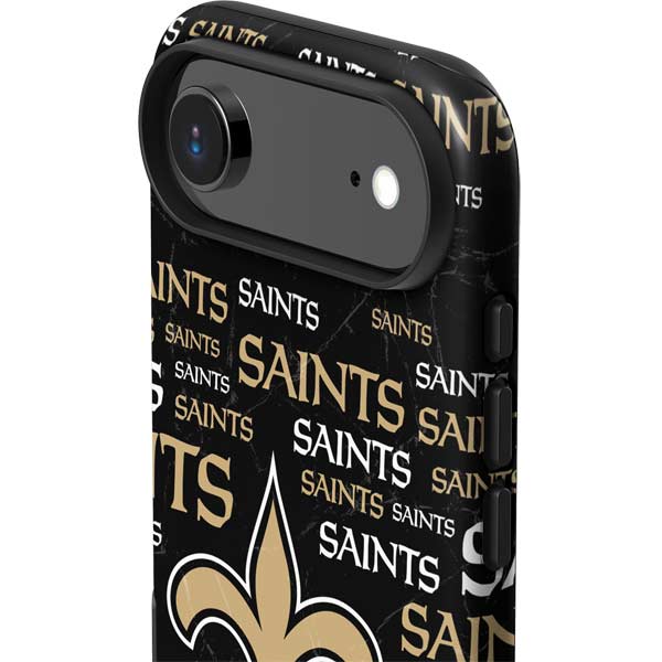 NFL New Orleans Saints Black Blast iPhone 17 Air Impact Case