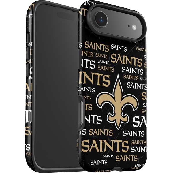 NFL New Orleans Saints Black Blast iPhone 17 Air Impact Case