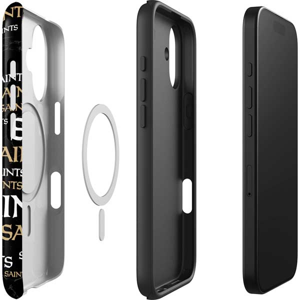 NFL New Orleans Saints Black Blast iPhone 17 Magsafe Impact Case