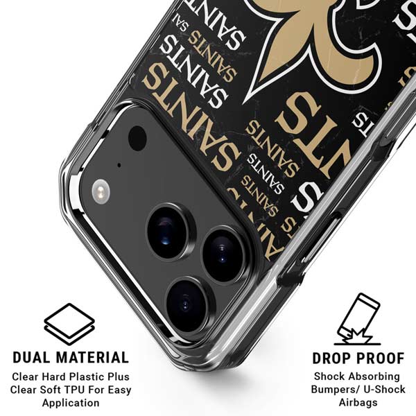 NFL New Orleans Saints Black Blast iPhone 17 Pro Max MagSafe Case
