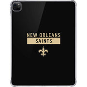 NFL New Orleans Saints Black Performance Series iPad Pro 11in (2024) Clear Case