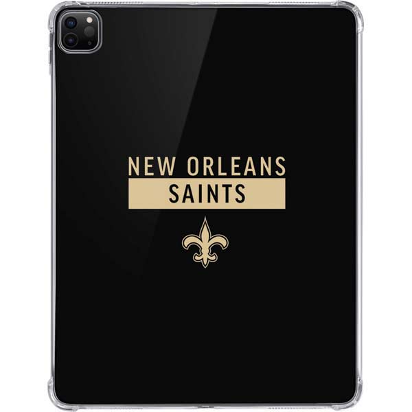 NFL New Orleans Saints Black Performance Series iPad Pro 11in (2024) Clear Case