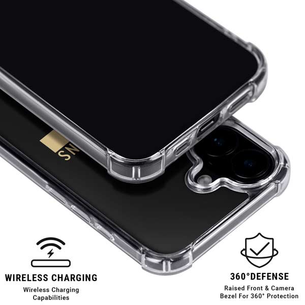 NFL New Orleans Saints Black Performance Series iPhone 17 Clear Case