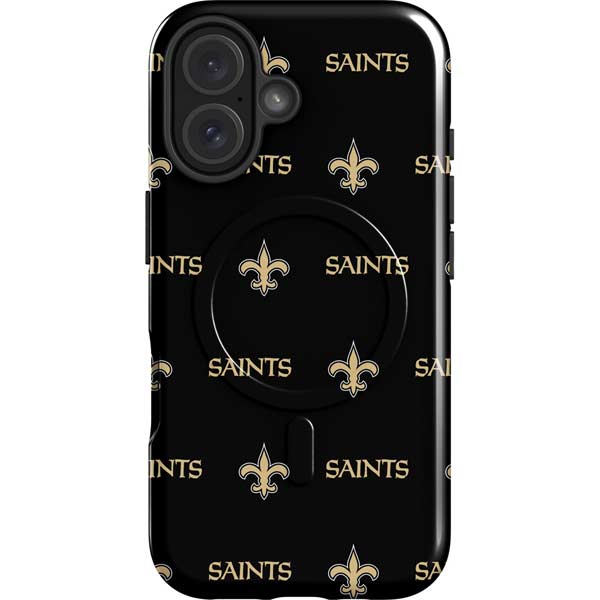 NFL New Orleans Saints Blitz Series iPhone 16 Magsafe Impact Case