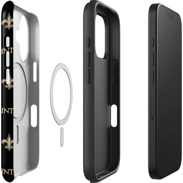 NFL New Orleans Saints Blitz Series iPhone 16 Magsafe Impact Case
