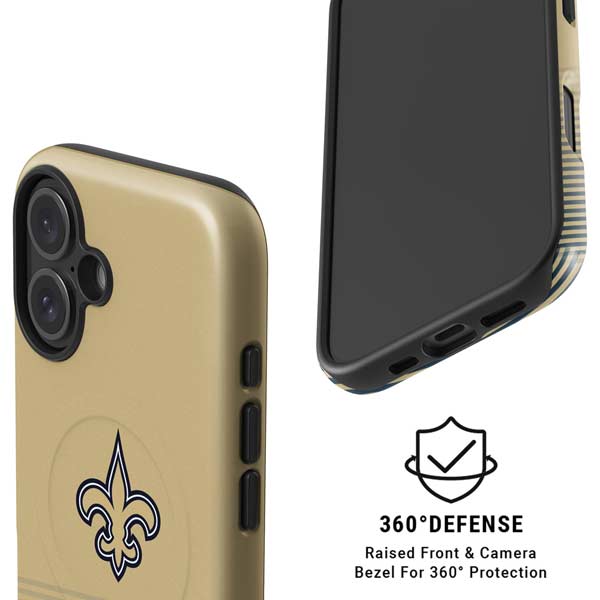 NFL New Orleans Saints Breakaway iPhone 16 Magsafe Impact Case