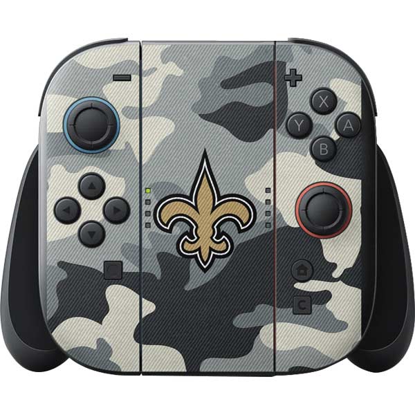 NFL New Orleans Saints Camo Nintendo Switch 2 (2025) with Joy-Con Skin