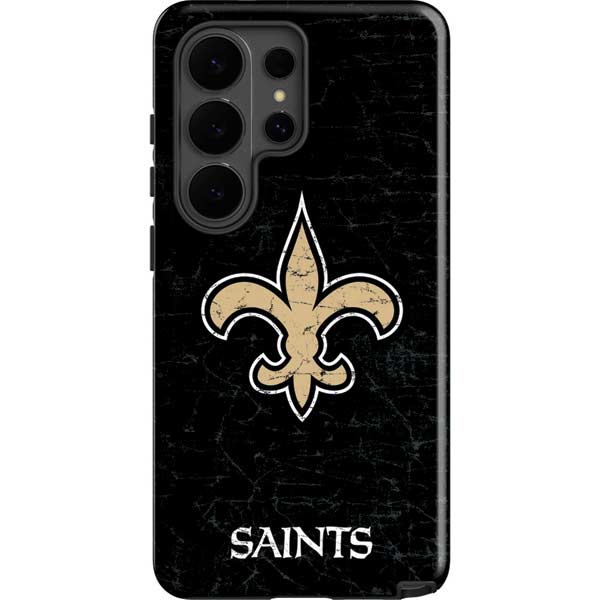 NFL New Orleans Saints Distressed Galaxy S26 Ultra Impact Case