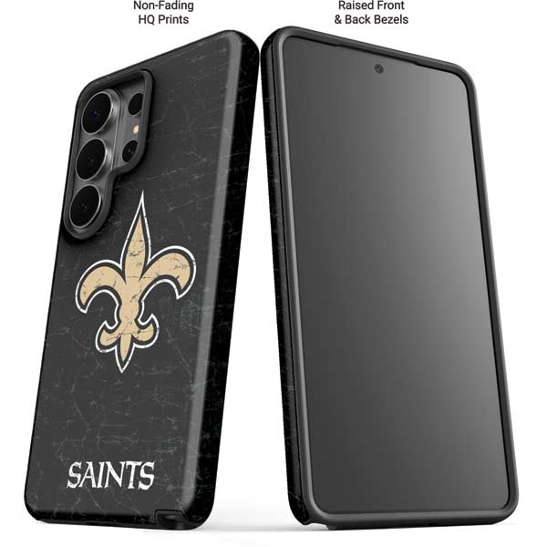 NFL New Orleans Saints Distressed Galaxy S26 Ultra Impact Case