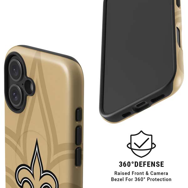 NFL New Orleans Saints Double Vision iPhone 16 Plus Magsafe Impact Case