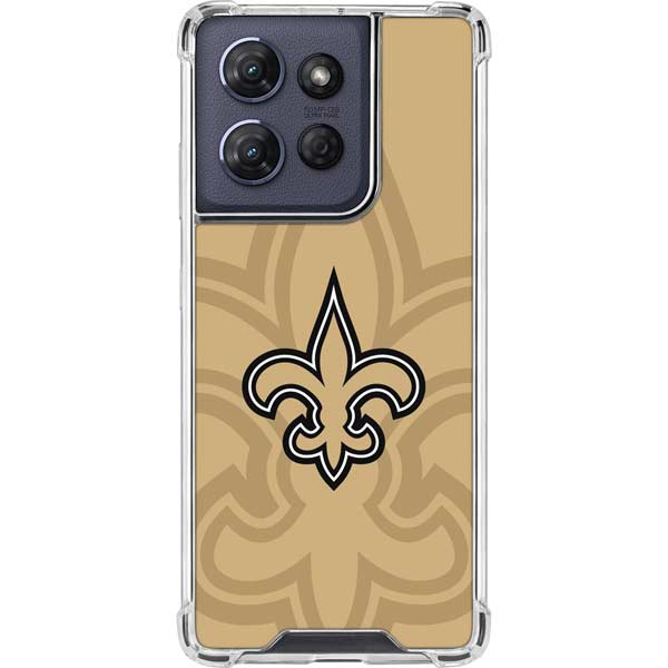 NFL New Orleans Saints Double Vision Moto G 5G (2025) Clear Case
