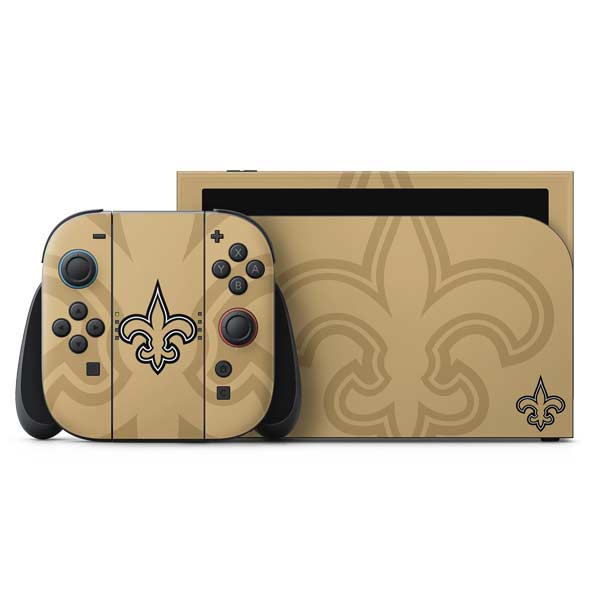 NFL New Orleans Saints Double Vision Nintendo Switch 2 (2025) with Joy-Con Skin