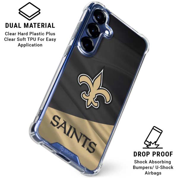 NFL New Orleans Saints Galaxy S25 FE Clear Case