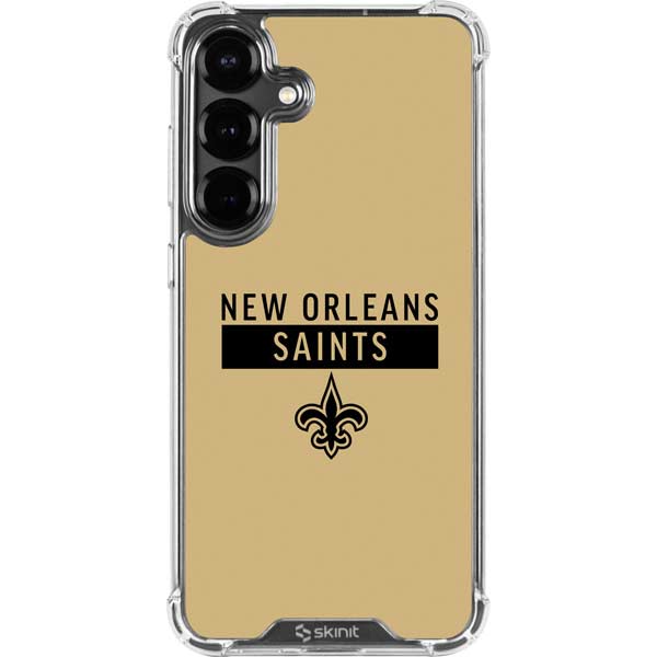NFL New Orleans Saints Gold Performance Series Galaxy S26 Clear Case