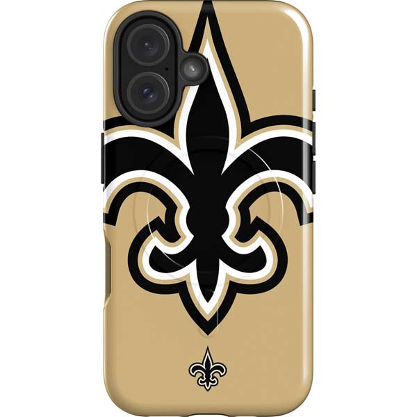 NFL New Orleans Saints Large Logo iPhone 16 Magsafe Impact Case