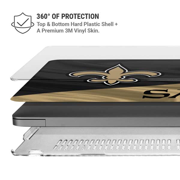 NFL New Orleans Saints MacBook Pro 14in (2021-24) Case plus Skin