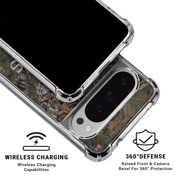 NFL New Orleans Saints Realtree Xtra Green Camo Google Pixel 10 Pro Clear Case