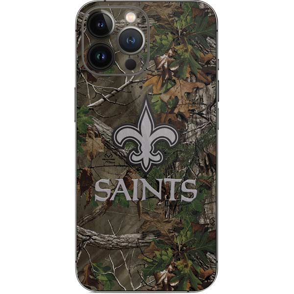 NFL New Orleans Saints Realtree Xtra Green Camo iPhone 15 Pro Max Skin