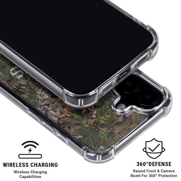 NFL New Orleans Saints Realtree Xtra Green Camo iPhone 17 Clear Case
