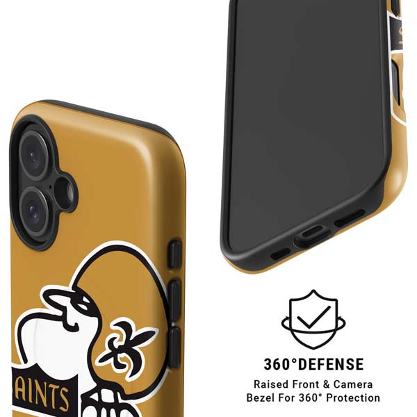 NFL New Orleans Saints Retro Logo iPhone 16 Plus Magsafe Impact Case