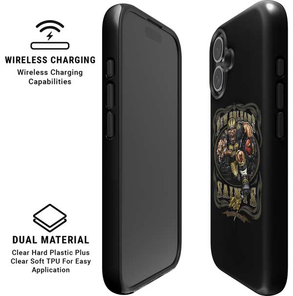 Liquid Blue NFL New Orleans Saints Running Back iPhone 16 Magsafe Impact Case