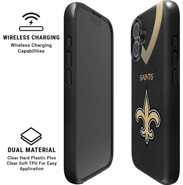 NFL New Orleans Saints Team Jersey iPhone 16 Magsafe Impact Case