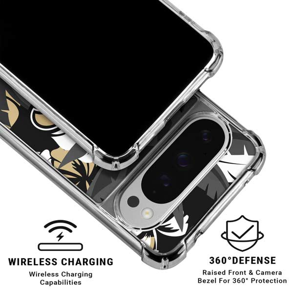 NFL New Orleans Saints Tropical Print Google Pixel 10 Pro Clear Case