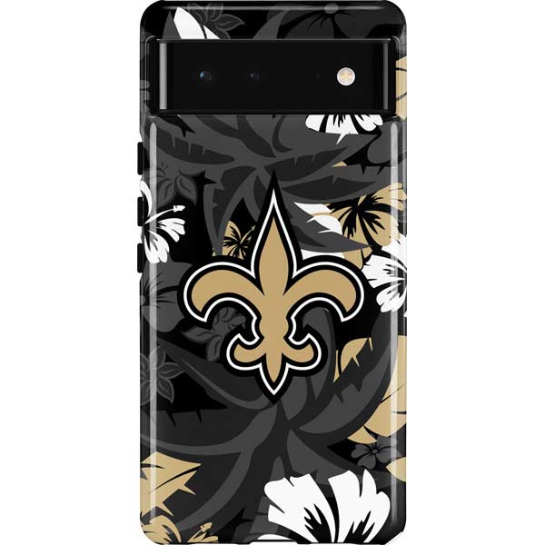 NFL New Orleans Saints Tropical Print Pixel Cases