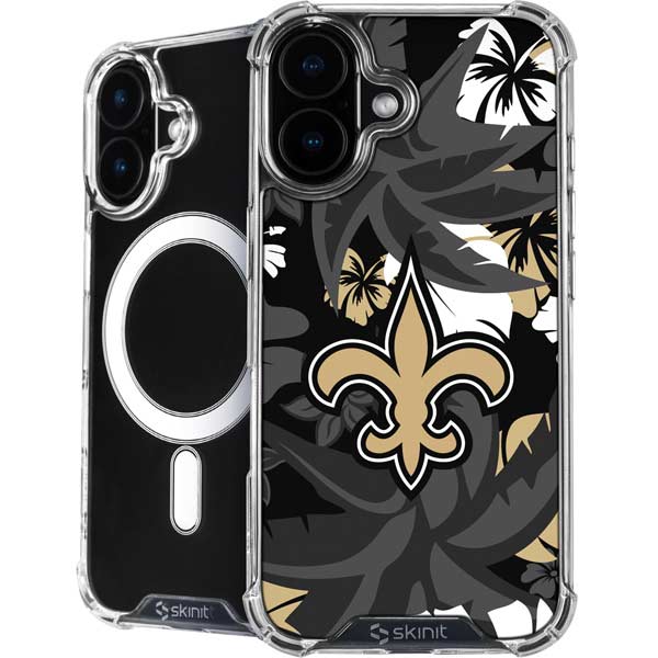 NFL New Orleans Saints Tropical Print iPhone 17 MagSafe Case