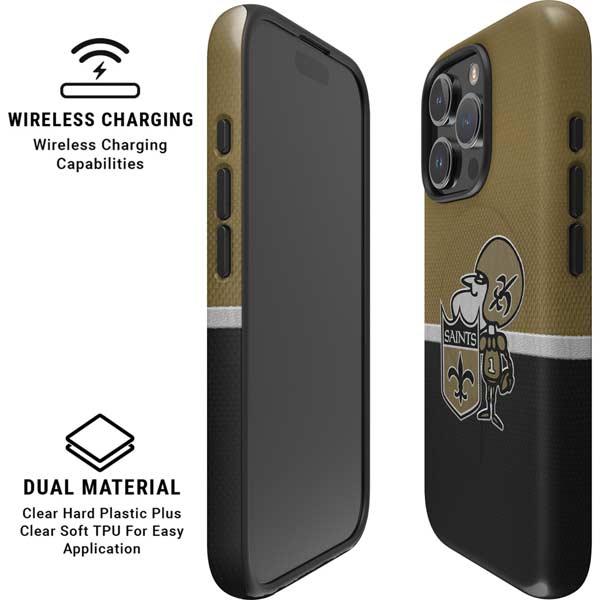 NFL New Orleans Saints Vintage iPhone 16 Pro Max Magsafe Impact Case