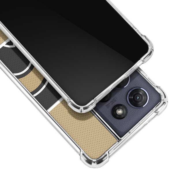 NFL New Orleans Saints Zone Block Moto G 5G (2025) Clear Case