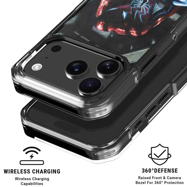 Marvel Spiderman New Suit Spiderman iPhone 17 Pro Clear Case