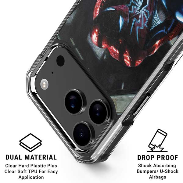 Marvel Spiderman New Suit Spiderman iPhone 17 Pro Clear Case
