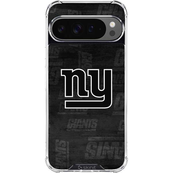 NFL New York Giants Black & White Google Pixel 10 Pro Clear Case