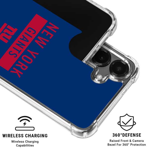 NFL New York Giants Blue Performance Series Galaxy S26 Plus Clear Case