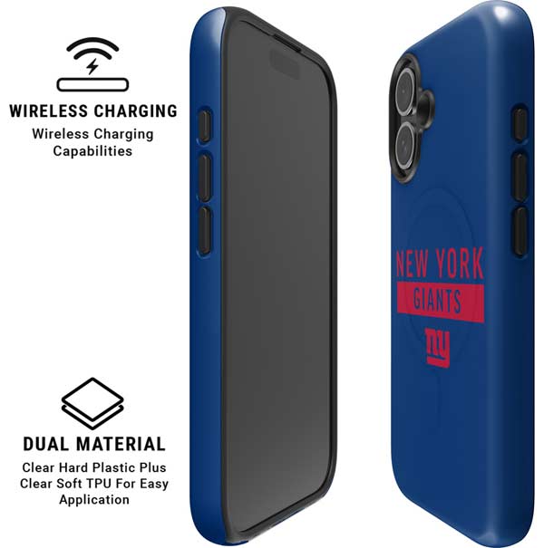 NFL New York Giants Blue Performance Series iPhone 16 Magsafe Impact Case